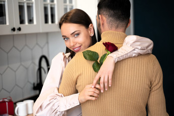 Картинка разное мужчина+женщина пара роза любовь