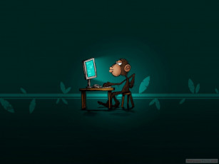 Картинка рисованные животные обезьяны