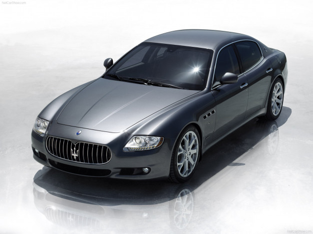 Обои картинки фото maserati, quattroporte, 2009, автомобили