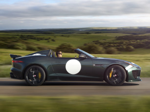 Картинка автомобили jaguar 2014г project 7 f-type зеленый