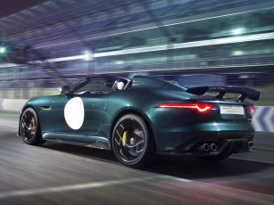 Картинка автомобили jaguar зеленый 2014г project 7 f-type