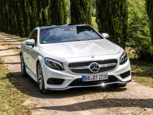 Картинка автомобили mercedes-benz светлый 2014г c217 package sports amg 4matic s 500 coupе