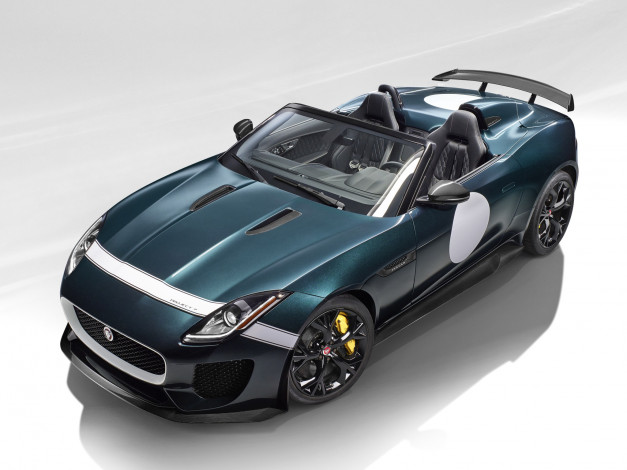 Обои картинки фото автомобили, jaguar, зеленый, 2014г, f-type, project, 7