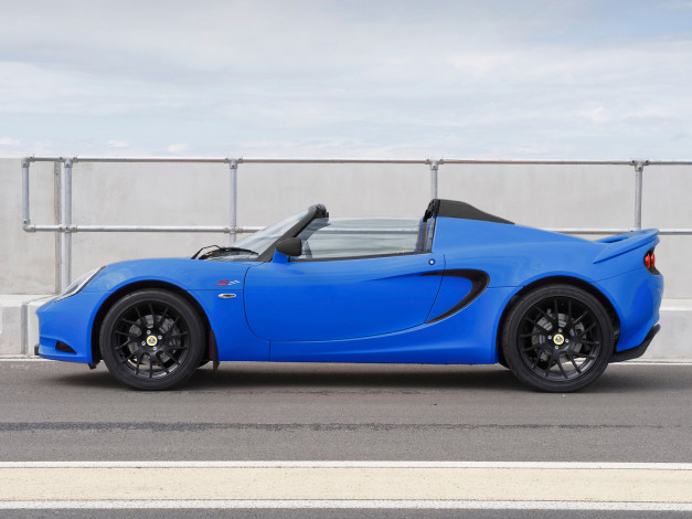 Обои картинки фото автомобили, lotus, 2013г, синий, racer, club, elise, s
