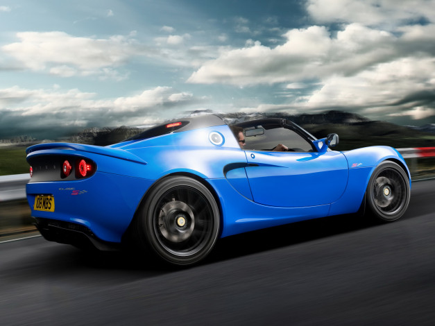 Обои картинки фото автомобили, lotus, racer, синий, 2013г, club, elise, s