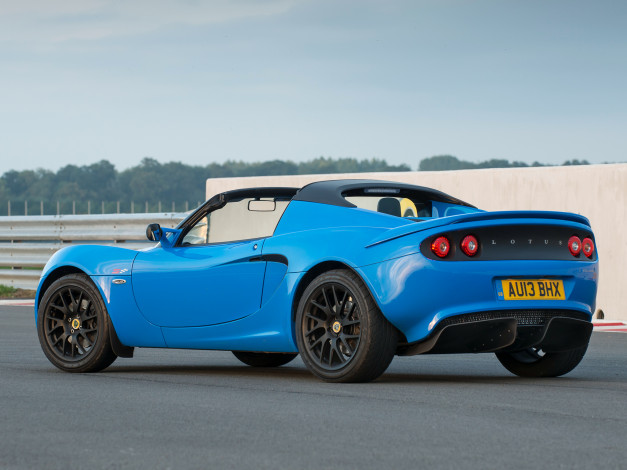 Обои картинки фото автомобили, lotus, синий, 2013г, racer, club, elise, s