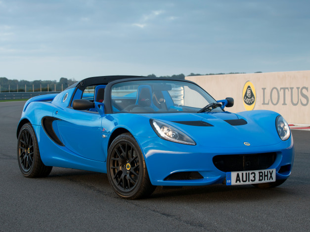 Обои картинки фото автомобили, lotus, синий, 2013г, racer, club, elise, s