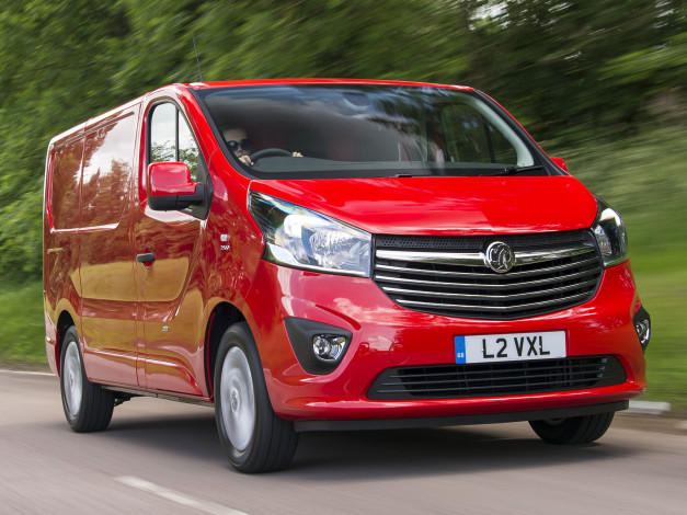 Обои картинки фото автомобили, vauxhall, vivaro, красный, biturbo, 2014г, van