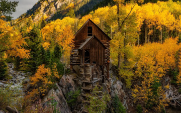обоя crystal mill, colorado, разное, мельницы, crystal, mill