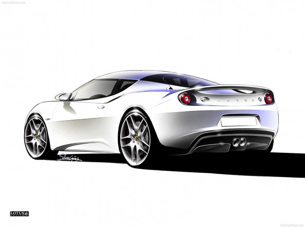 Обои картинки фото lotus, evora, 2010, автомобили, рисованные