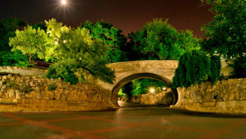 Картинка природа парк мост