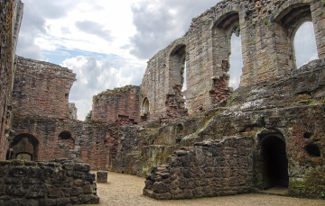 Картинка руины замка споффорт англия города исторические архитектурные памятники ход арки каменный
