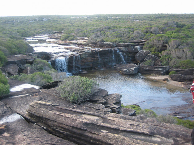 Обои картинки фото природа, водопады, река, камни