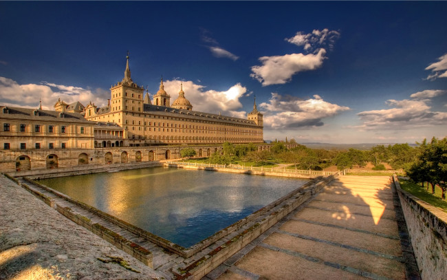 Обои картинки фото monasterio, de, el, escorial, города, дворцы, замки, крепости, мадрид, испания