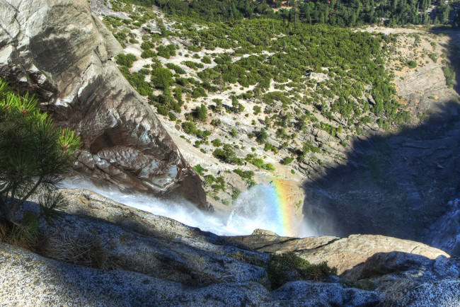 Обои картинки фото природа, водопады, yosemite