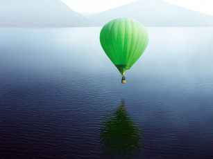 Картинка авиация воздушные шары шар вода