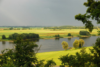 Картинка hitzacker германия природа реки озера река поля лето