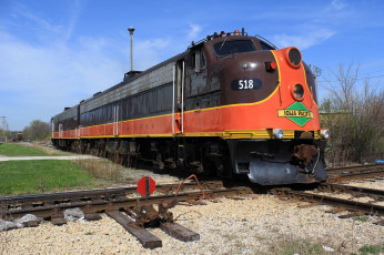 Картинка техника поезда локомотив дорога состав рельсы железная