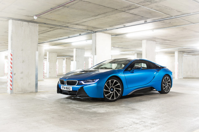 Обои картинки фото 2014 bmw i8, автомобили, bmw, голубой, металлик