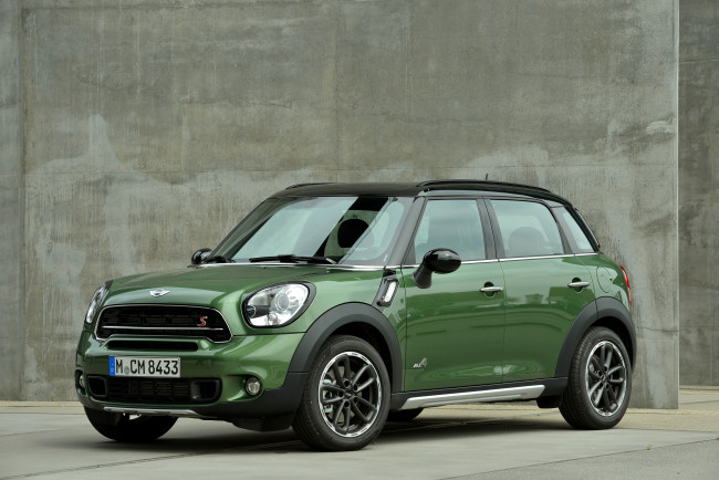 Обои картинки фото 2014 mini countryman cooper, автомобили, mini, countryman, cooper, зеленый, металлик