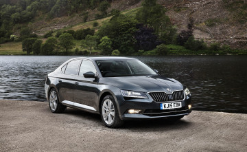 обоя автомобили, skoda, 2015г, uk-spec, superb