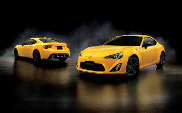 Картинка автомобили toyota 86 gt yellow limited 2015г желтый