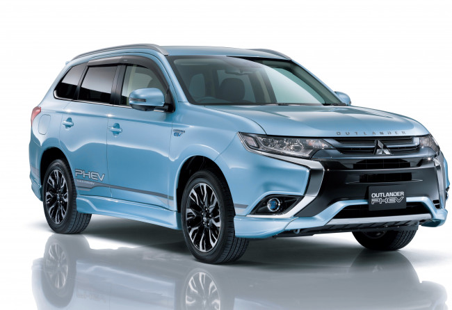 Обои картинки фото автомобили, mitsubishi, outlander, 2015г, jp-spec, phev