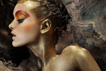 Картинка -Unsort+Креатив девушки unsort креатив макияж бронзовый