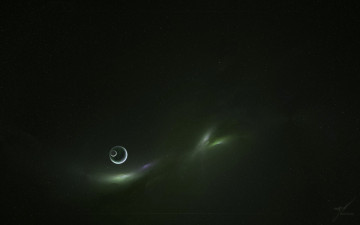 Картинка космос арт спутник планета звезды бесконечность туманность