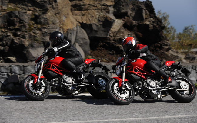 Обои картинки фото ducati, monster, 1100, evo, 2012, мотоциклы