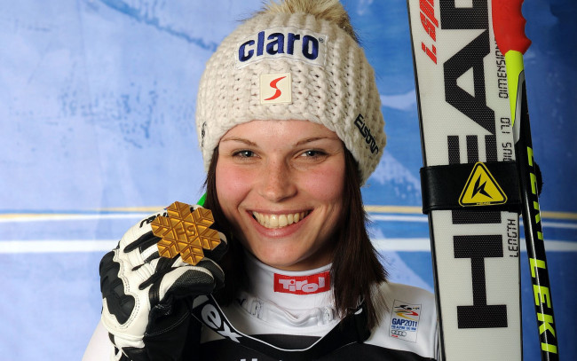 Обои картинки фото anna, fenninger, спорт, лыжный, лыжница