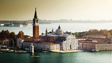 Картинка города венеция италия остров вода дома яхты