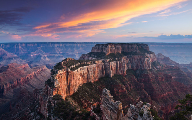 Обои картинки фото cape, royal, trail, grand, canyon, national, park, arizona, природа, горы, гранд-каньон, аризона