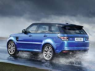 Картинка автомобили range+rover 2014г синий svr sport range rover