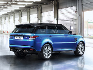 Картинка автомобили range+rover синий 2014г svr sport range rover