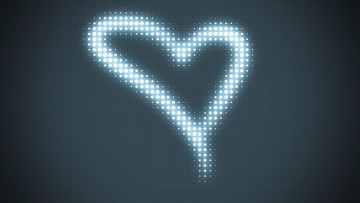 Картинка векторная+графика сердечки серый