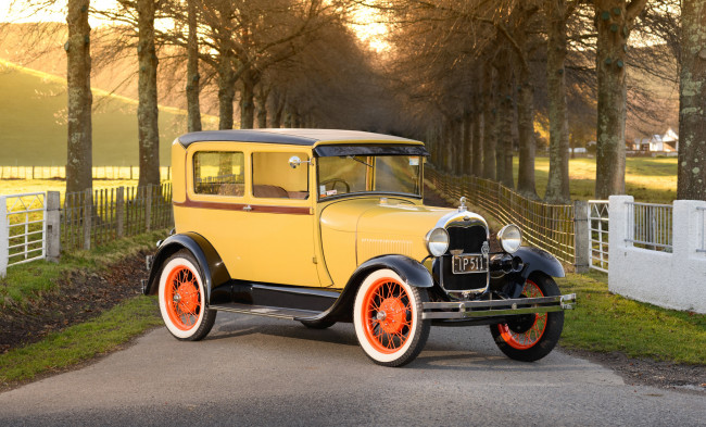 Обои картинки фото автомобили, классика, ретро, tudor, ford, 1928, model, a