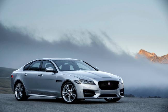 Обои картинки фото автомобили, jaguar, 2015г, r-sport, xf