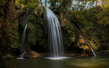 Картинка природа водопады водопад река деревья лес