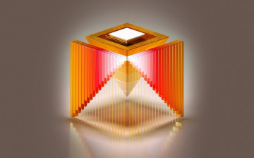 Картинка 3д+графика абстракция+ abstract объем куб пирамида конструкция краски