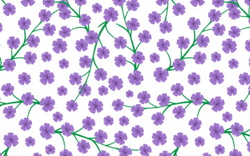 обоя векторная графика, цветы , flowers, цветы, purple, pattern, background, white