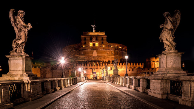 Обои картинки фото замок святого ангела, города, рим,  ватикан , италия, замок, святого, ангела