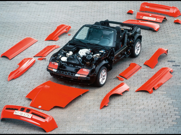 Обои картинки фото 1988, 1991, bmw, z1, deconstructed, автомобили