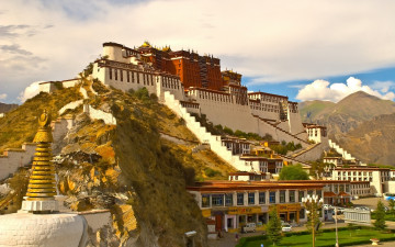 Картинка потала тибет города дворцы замки крепости