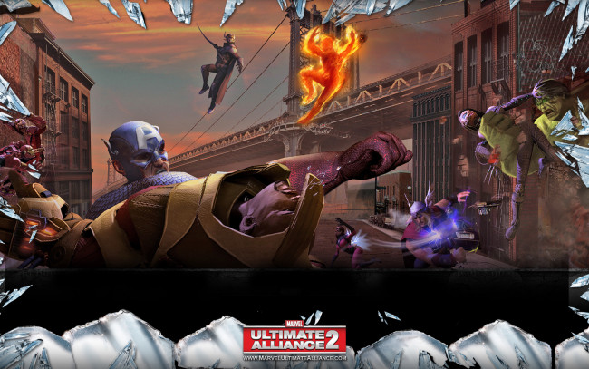 Обои картинки фото видео, игры, marvel, ultimate, alliance