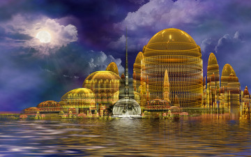 Картинка 3д графика fantasy фантазия вода