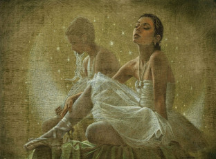 Картинка рисованные walter girotto девушка балерина
