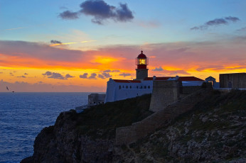 Картинка lighthouse природа маяки утес океан маяк вечер