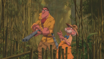 Картинка тарзан мультфильмы tarzan ружьё бамбук