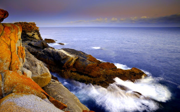 обоя rocky, shore, природа, побережье, скалы, берег, океан, прибой